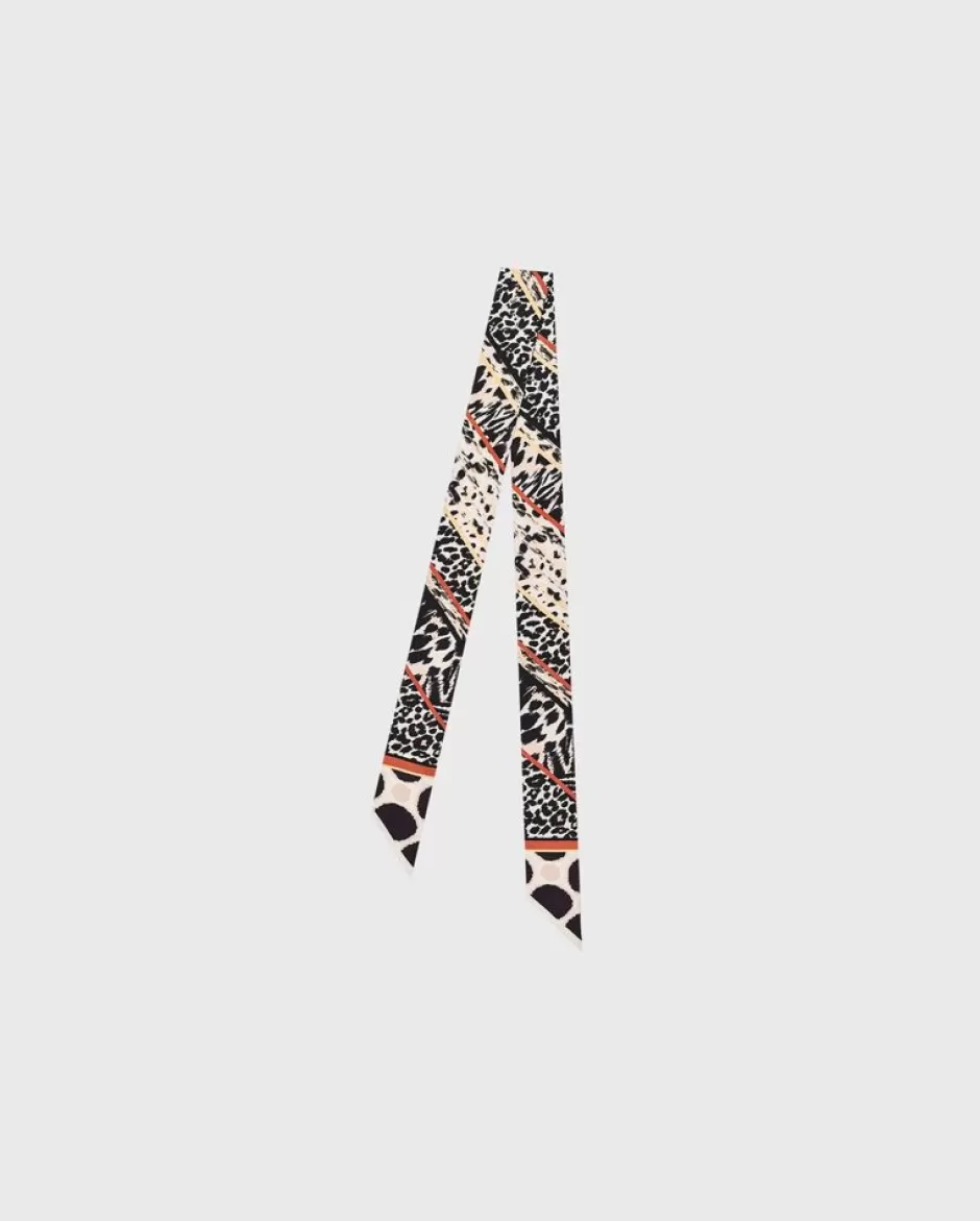 Anne Fontaine Scarves*Animal Printed Silk Scarf