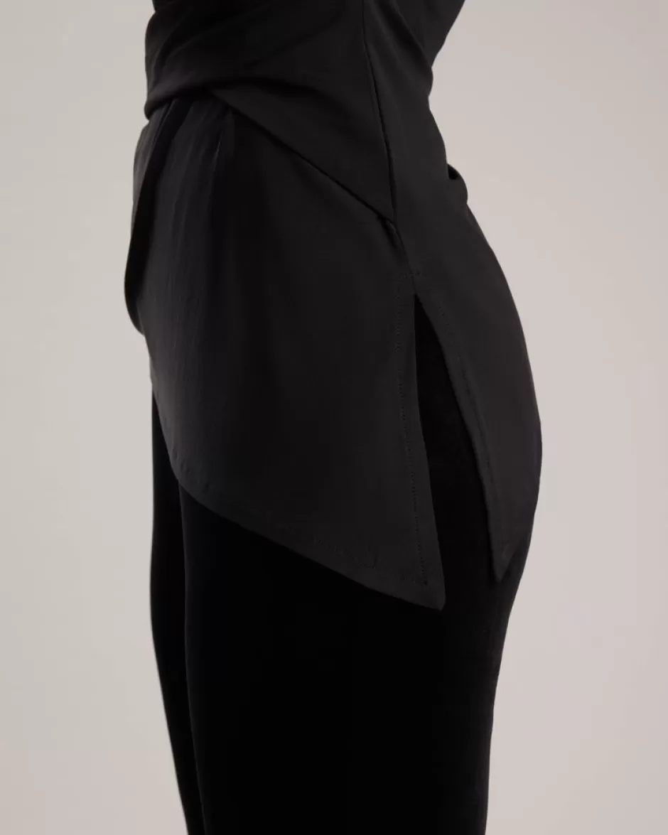 Anne Fontaine Tops*A-Symmetrical Sleeveless Top With Draping Design Black