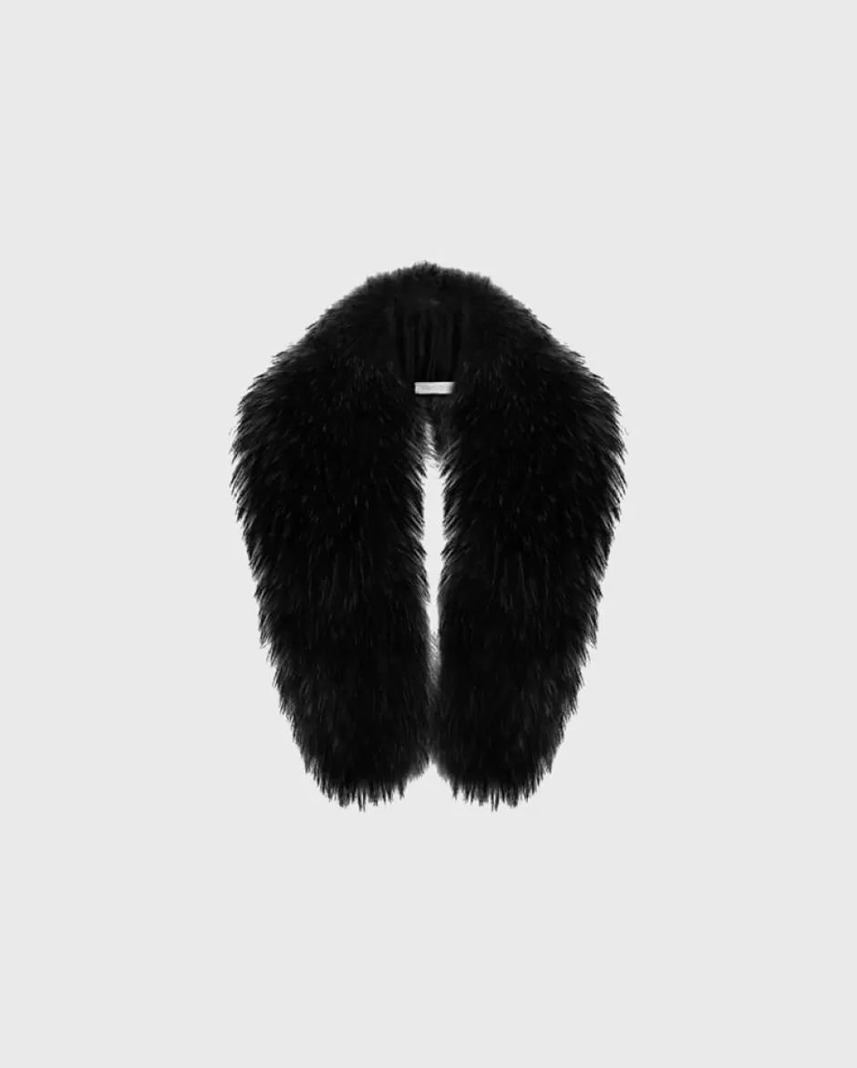 Anne Fontaine Collars*Black Fur Collar