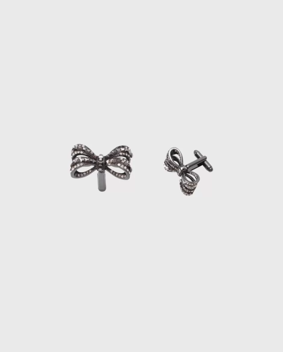 Anne Fontaine Cufflinks*Bow-Shaped Cufflinks With A Metallic Finish