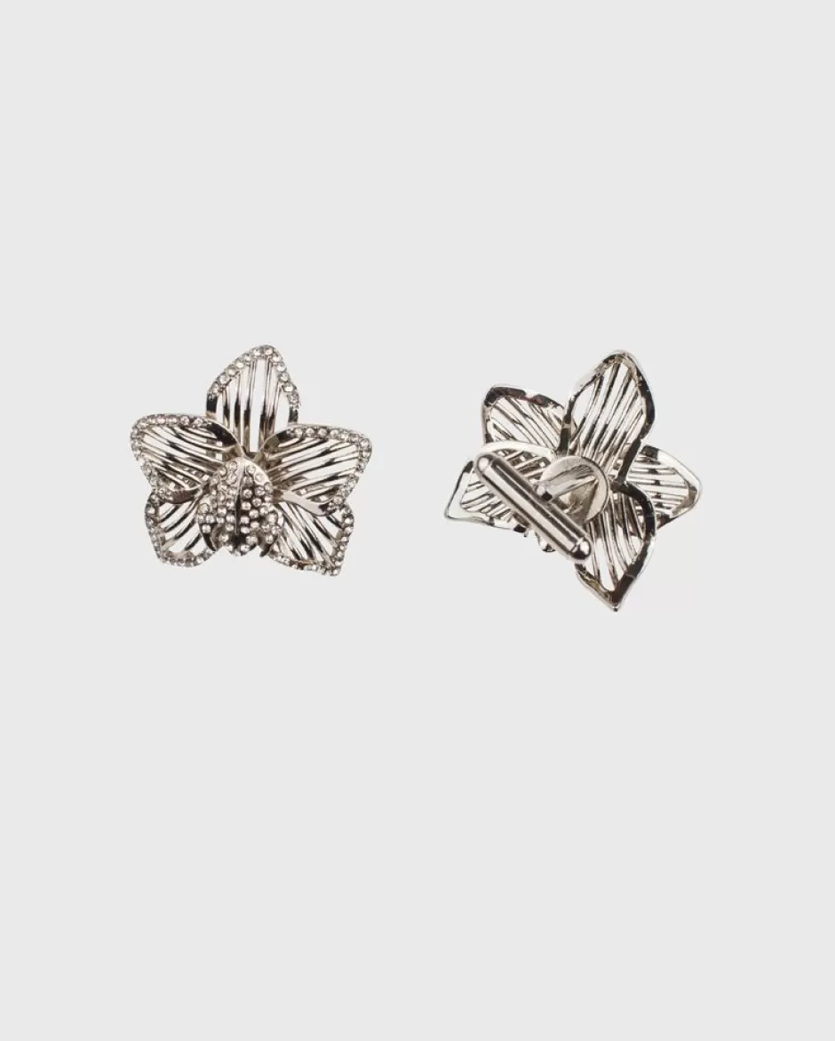 Anne Fontaine Cufflinks*Brass Openwork Flower Cufflinks