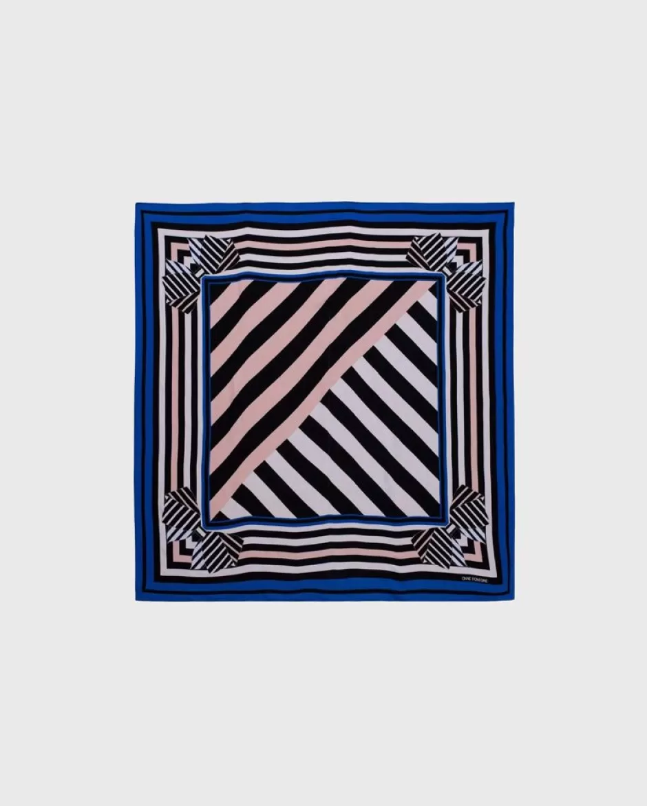 Anne Fontaine Scarves*Colorful Scarf With Geometric Patterns