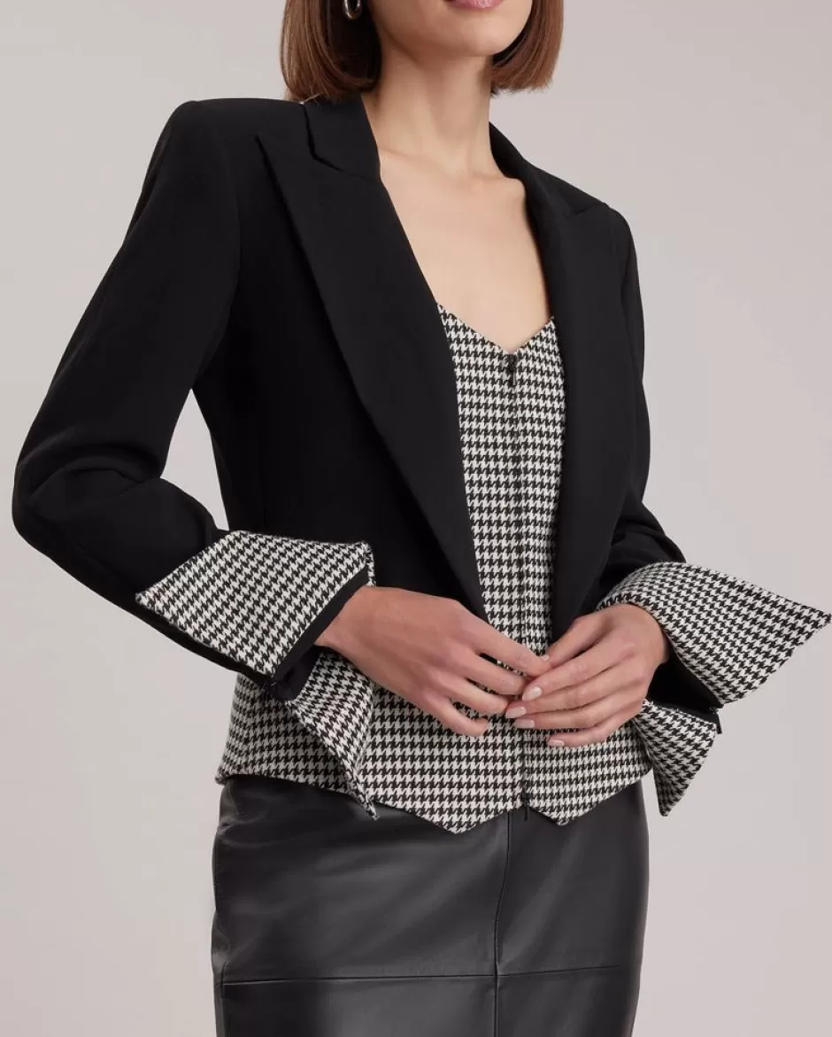 Anne Fontaine Jackets & Coats*Crepe Jacket With Attached Vest Front Black