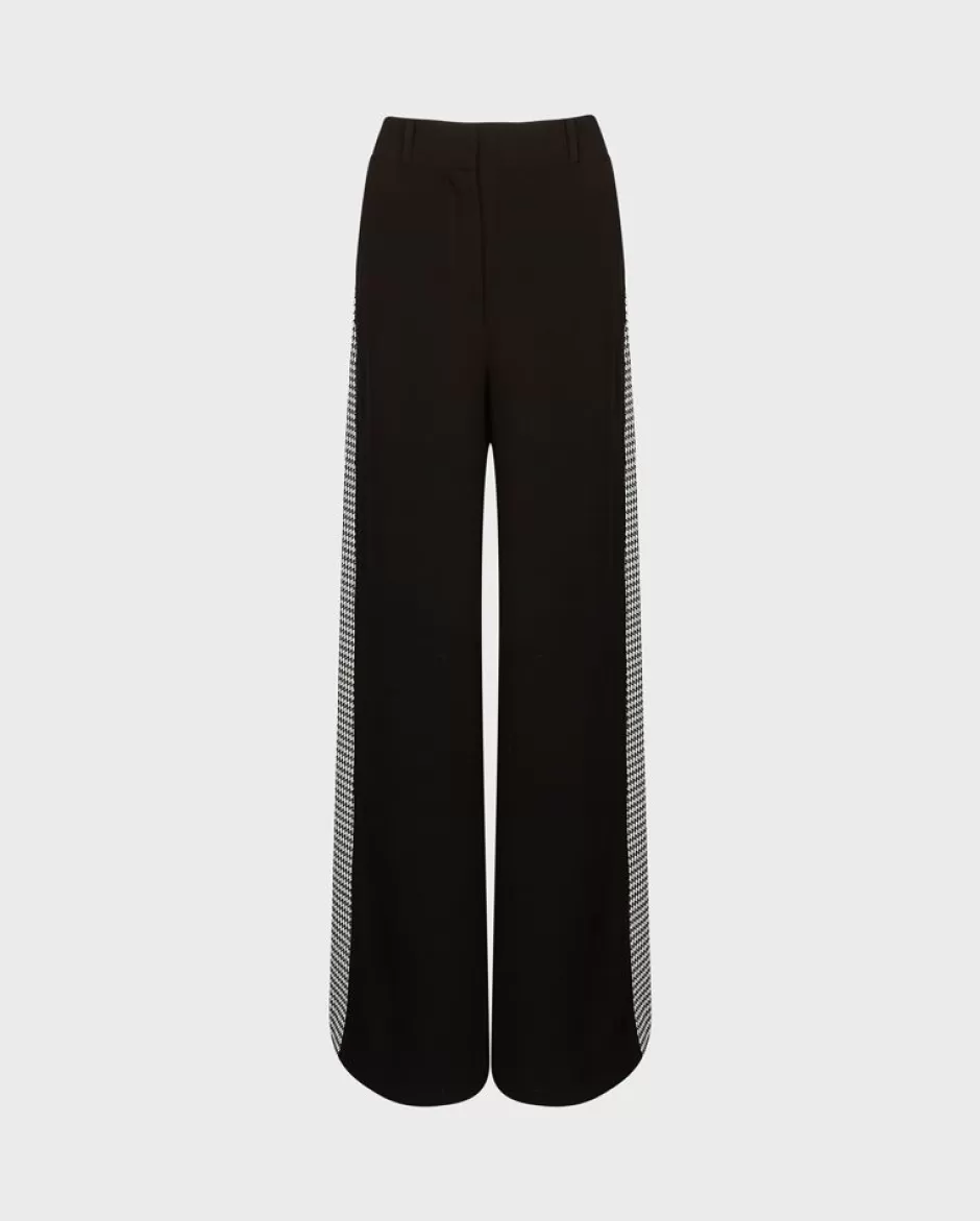 Anne Fontaine Bottoms*High Waist Wide-Leg Pant Black