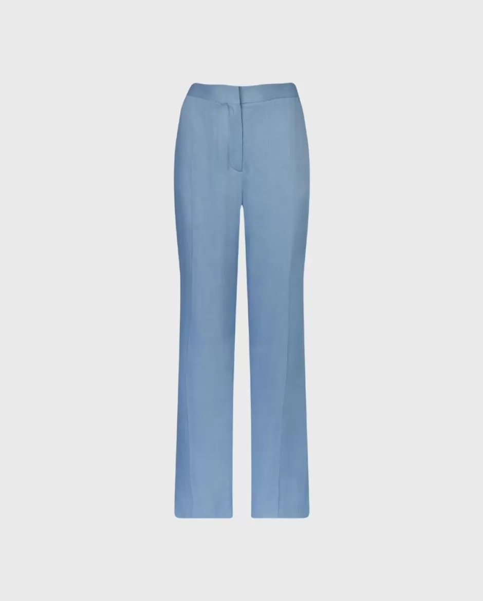 Anne Fontaine Bottoms*Icy Oversized High-Waist Pants Blue