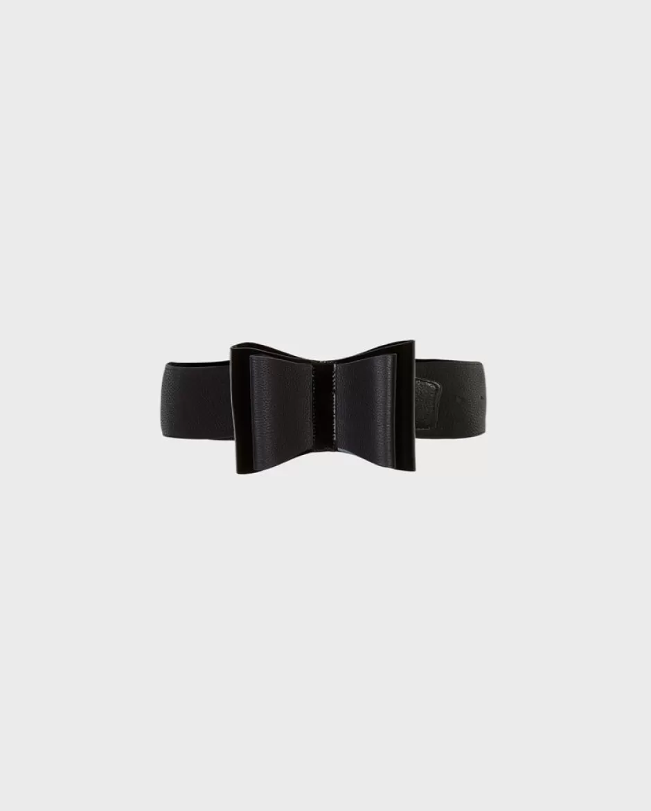 Anne Fontaine Belts*Large Belt With Double Bow Detail Black