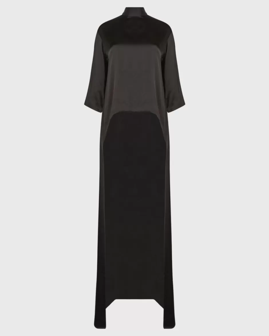 Anne Fontaine Tops*Mock Neck High-Low Tunic Top Black