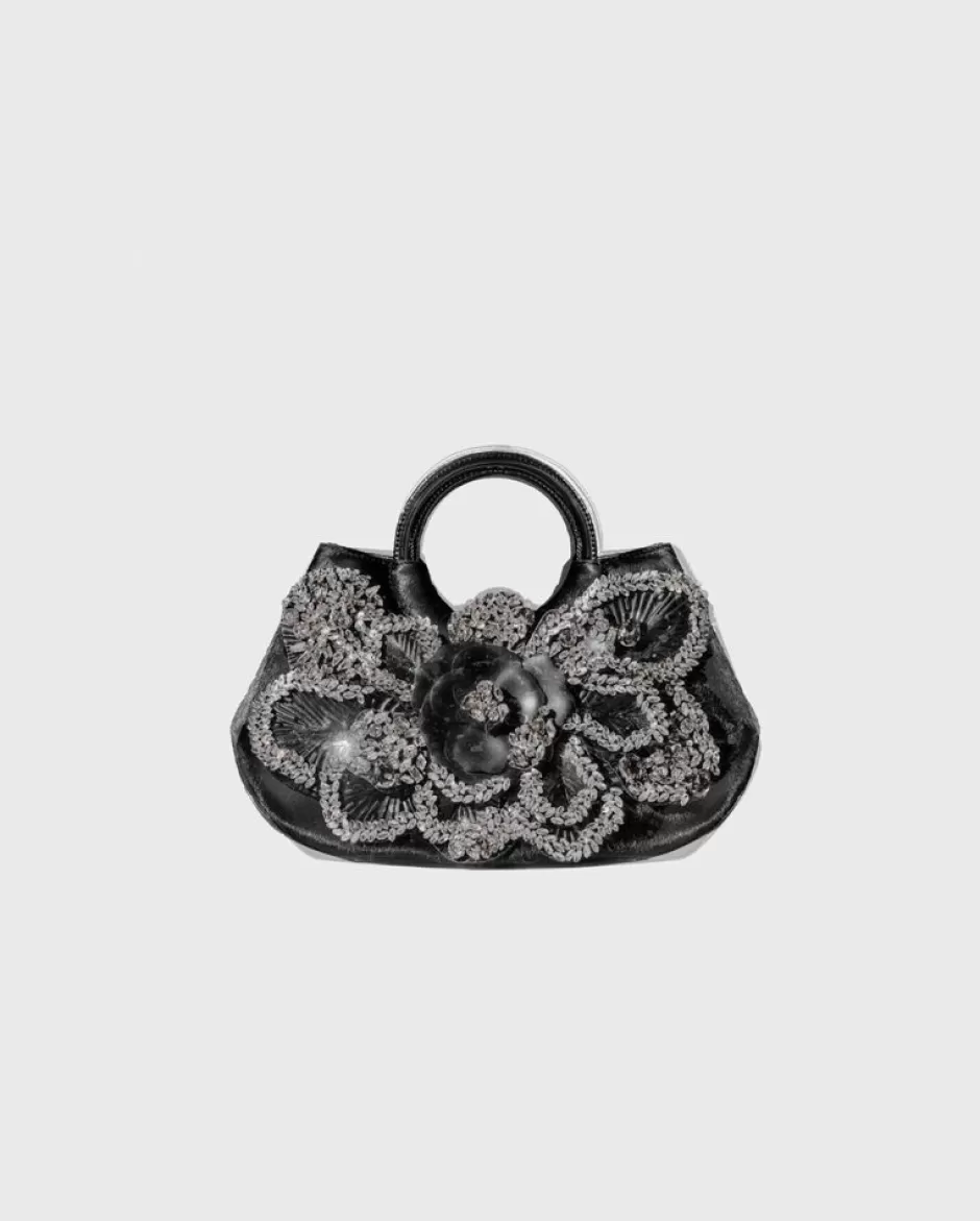 Anne Fontaine The Scarlett Handbag*Signature Floral Handbag With Crystals