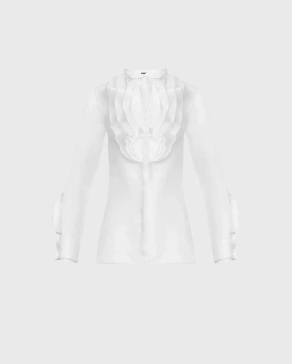 Anne Fontaine The White Shirt*Silk Organza Shirt White