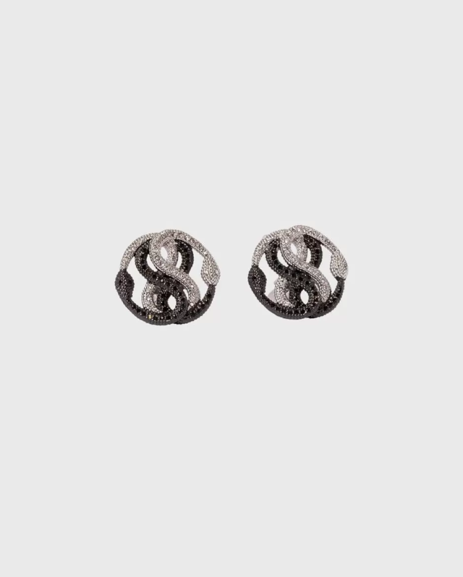 Anne Fontaine Cufflinks*Silver Intertwined Serpent Cufflinks