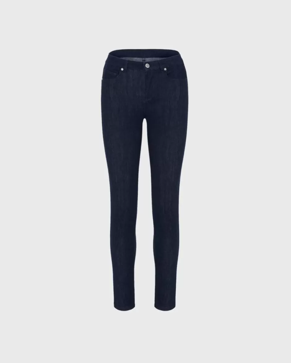 Anne Fontaine Bottoms*Skinny Jeans In Dark Navy Color Blue