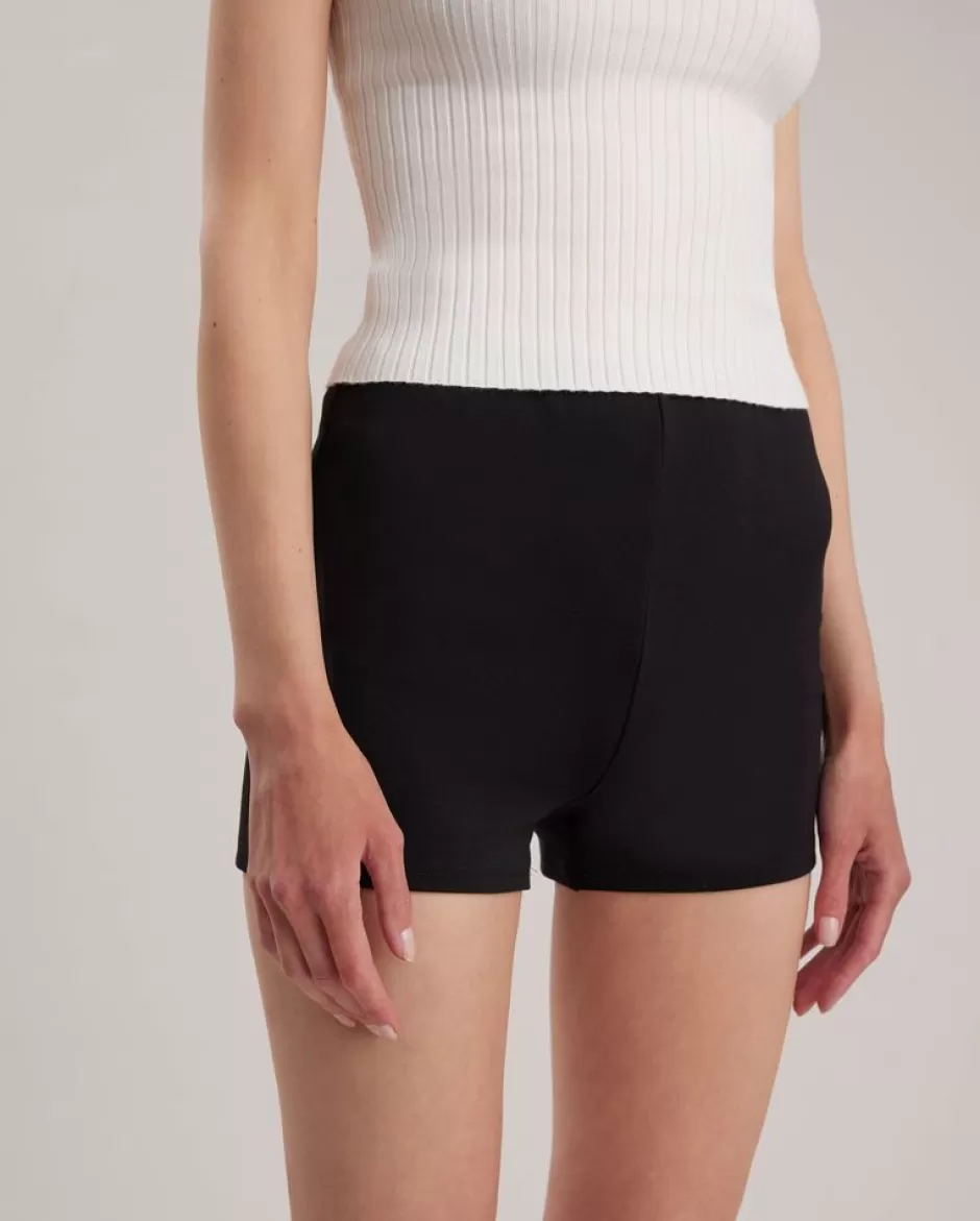 Anne Fontaine Bottoms*Stretch-Jersey Biker Shorts Black