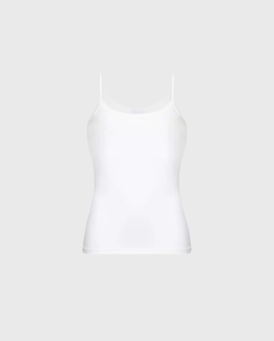 Anne Fontaine Camisoles*Tactel Knit Camisole With Thin Straps White