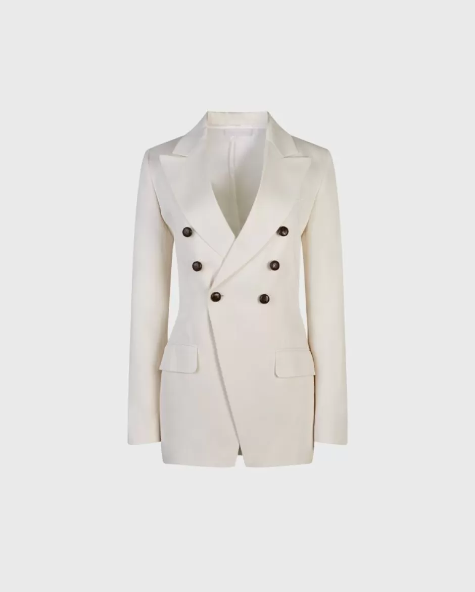 Anne Fontaine Jackets & Coats*Tailored Double-Breasted Blazer White