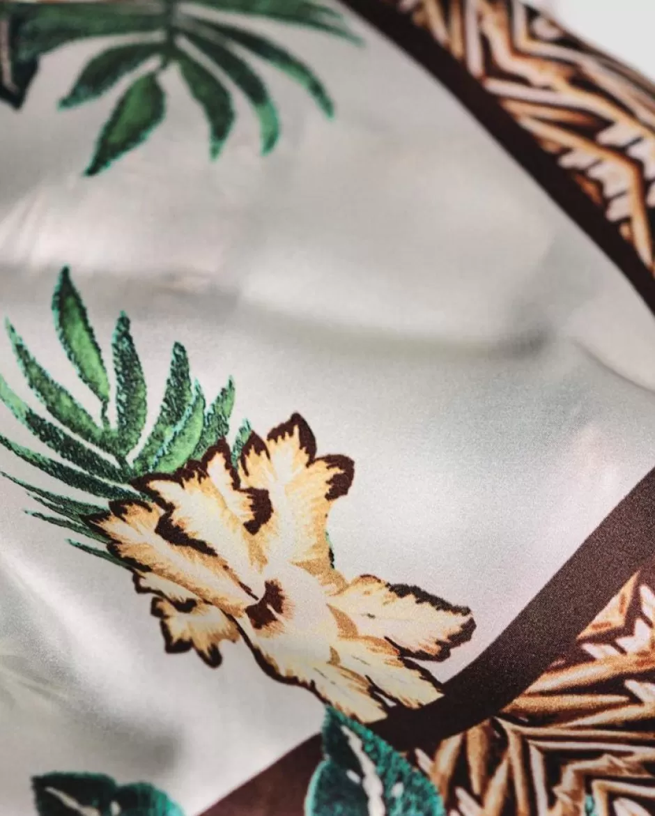 Anne Fontaine Scarves*Tropical Printed Silk Scarf